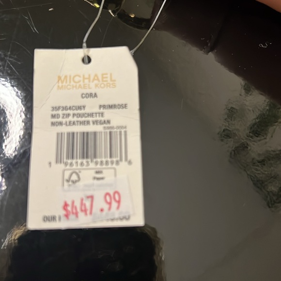 NWT Michael Kors Cara studded pouchette shoulder bag. Comes with a chain… - Picture 9 of 12